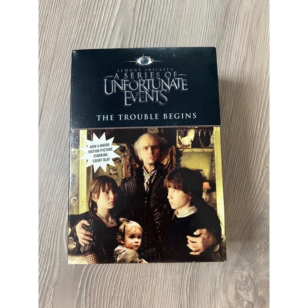 Lemony Snicket's Movie Book Series 1 To 3 /w Collectible Sticker Set‎ Snickets